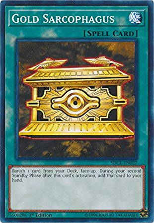 Gold Sarcophagus - SDCL-EN027 - Common - 1st Edition - Structure Deck: Cyberse Link (1st Edition)