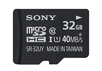 Sony 32GB Class 10 Micro SDHC R40 Memory Card (SR32UYA/TQMN) (OLD MODEL)