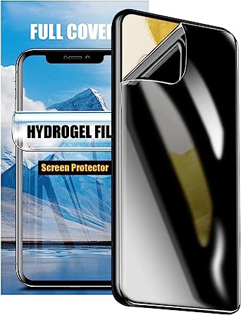 LOOKSEVEN 2 Pack Privacy Hydrogel Film For Samsung Galaxy Note 10 Plus Clear Soft TPU Screen Protector, High Sensitivity Protective Film (Not Tempered Film)