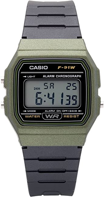 Casio Men's F-91WM-3ACF Classic Digital Display Quartz Black Watch