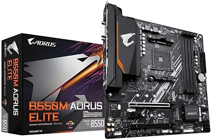 Gigabyte AMD B550 AORUS Elite Socket AM4 Micro ATX DDR4-SDRAM Motherboard