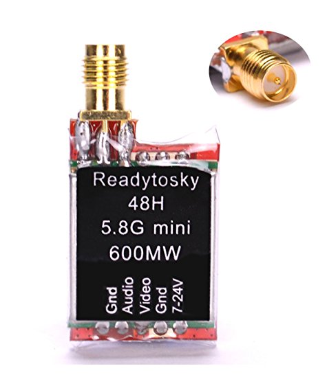 ReadytoskyTS5828L VTX 600mW 48CH 5.8ghz Mini FPV Video Transmitter/ Display Antenna for FPV Racing Drone gift