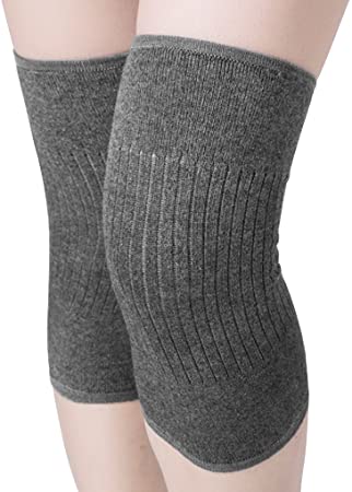 Men Women Cashmere Knee Braces Supports Leg Warmer Winter Warm Thermal Wool Cycling Ski Running Knee Brace Pad Thicken Knee Pads Sleeve Knee Warmers 1 Pair