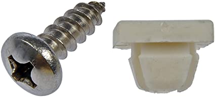 Dorman 785-166 License Plate Fasteners - 14 x 3/4 in, Pack of 4