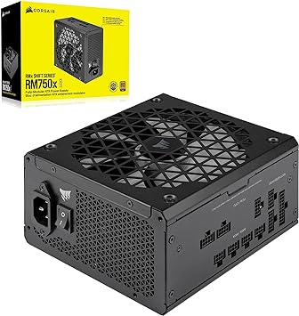 CORSAIR RM750x Shift Fully Modular ATX Power Supply - Modular Side Interface - ATX 3.0 & PCIe 5.0 Compliant - Zero RPM Fan Mode - 105°C-Rated Capacitors - 80 Plus Gold Efficiency - Black