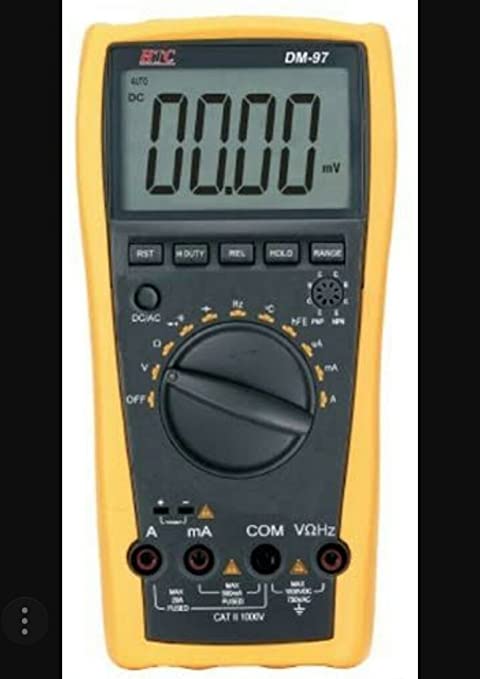 HTC Instrument DM-97 3 3/4 Digital Multimeter 4000 Counts, Capacitance, Frequency, Temperature