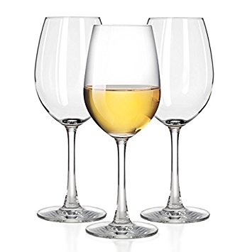 Outdoor White Wine glasses, Smooth Rims - 100% Tritan Dishwasher-safe, shatterproof plastic wineglasses - by TaZa -Set of 4 (12 oz)