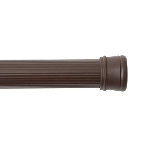 Kenney Tension Shower Curtain Rod, 36 to 63-Inch, Chocolate