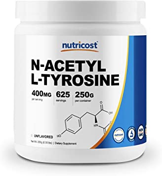 Nutricost Pure N-Acetyl L-Tyrosine (NALT) Powder 250 Grams