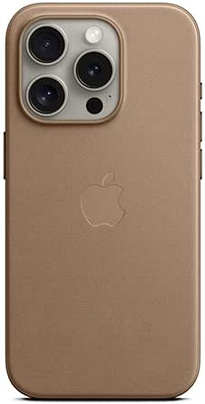 Apple Coque en Tissage Fin avec MagSafe pour iPhone 15 Pro - Taupe ​​​​​​​