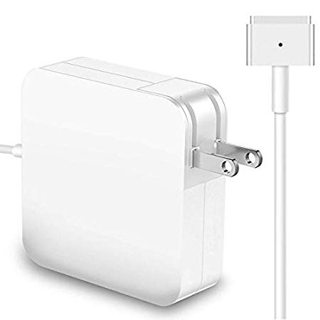 Compatible with MacBook Air Charger 45W, Rocketek MagSafe 45W 2nd-Gen T Shape Connector AC Power Adapter, Mag 2 T-Tip Power Adapter Charger for Mac-Book Pro 13" Retina Display-Fits Late 2012