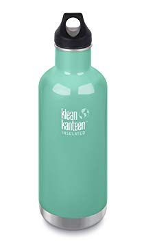 Klean Kanteen Classic Stainless Steel Water Bottle with Klean Coat, Double Wall Vacuum Insulated and Leak Proof Loop Cap 2018