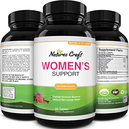 Menopause Supplements for Women Weight Loss - Natural Hormone Balance for Women Weight Loss Adrenal Support and Menopause Relief - Black Cohosh Menopause Supplement with Resveratrol and Dong Quai