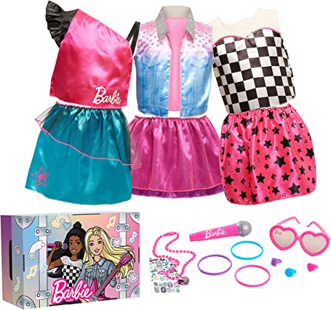 Barbie Dress Up Trunk Set, 21 Fashion Accessories Included, Size 4-6X, Amazon Exclusive, by Just Play