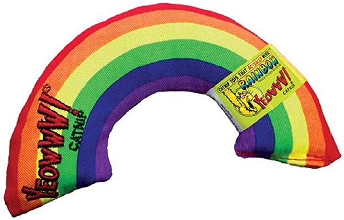 Yeowww! Catnip Toy, Rainbow, 1Pack, 6.00 x 1.00 x 5.00 inches