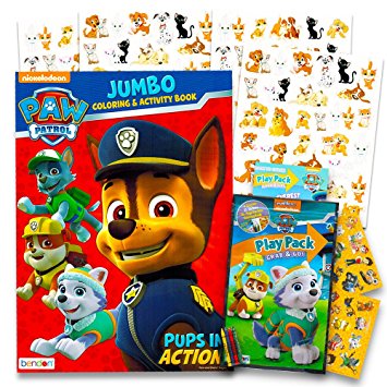 Paw Patrol Coloring and Activity Book Set -- Jumbo Coloring Book, Stickers and More (Coloring Activity Set)