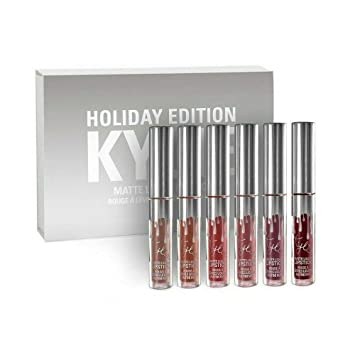 Kylie Jenner Cosmetics Matte Velvety Liquid Lipstick Lipgloss Waterproof Lip Gloss / Birthday Edition Gift Set (6 Colors)
