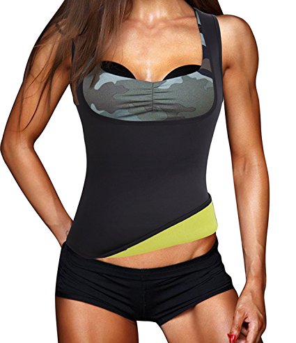 Women's No Zipper Hot Sweat Slimming Neoprene Shirt Vest Body Shapers for Fat Burner