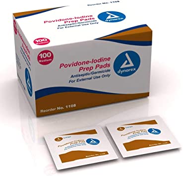 PVP Iodine Wipes 100-Pack (2 Pack)