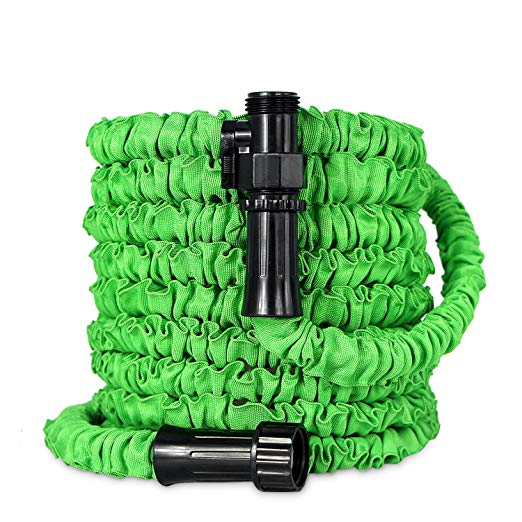 inGarden Garden Hose, Expandable Water Hose,3 Times Expanding,100ft Flexible Lightweight Hose With Storage Bag For Washing Car,Watering Flowers,Cleaning Windows/Floor,Suitable For Home and Commer