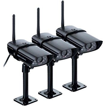 Uniden Wireless Weather Proof Video Surveillance Camera - Black (GC45) (3 Pack)