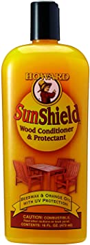 Howard SWAX16 SunShield Outdoor Furniture Wax with UV Protection, 16-Ounce, Yellow