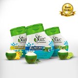 Stur - Variety 3pck Coconut Water enhancerliquid drink mix makes 48 8oz servings - real coconut water not concentrate with purified water natural fruit and stevia extracts - mixes instantly for use on-the-go with delicious taste All-Natural Non-GMO 250 Vitamin C Sugar-free Calorie-free Family Business Happiness Guaranteed You will Love Stur