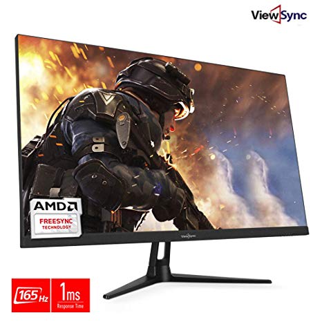 New ViewSync VSG27TF-165K Real 165Hz Gaming 27inch LED 1080p Full HD (AMD FreeSync, 1ms, Flicker-Free, Low Blue Light, Game Mode, Line-of-Sight, HDPC 2.2, Over Drive) DisplayPort HDMI Monitor