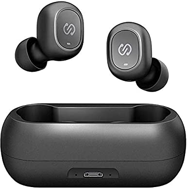 SoundPEATS TrueFree True Wireless Earbuds Bluetooth 5.0 in-Ear Stereo Bluetooth Headphones with Microphone Wireless Earphones 15 Hours Playtime, Hands-Free Calls, One-Step Pairing