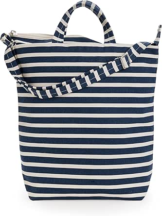 BAGGU Zip Duck Bag - Navy Stripe