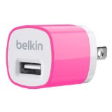 Belkin MiXiT Home and Travel Wall Charger with USB Port - 1 AMP  5 Watt Pink
