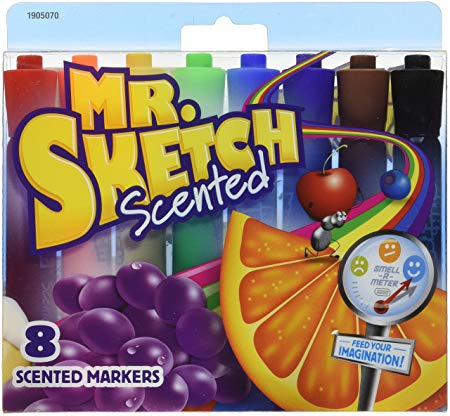 Mr. Sketch Scented Markers, Chisel Tip, Assorted Colors, 8/ Pack