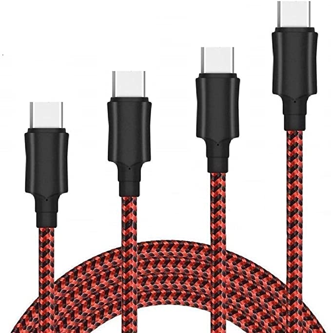 USB C Cable, Yosou [4Pack/2M 1.5M 1M 0.5M] Type C Cable Fast Charger Lead Nylon Charging Cable for Samsung Galaxy A40 A41 A50 A51 A70 A71 S10e S20 Note20 S8 S9 A10e A20 A21s M21 M30s,Huawei,Sony,LG