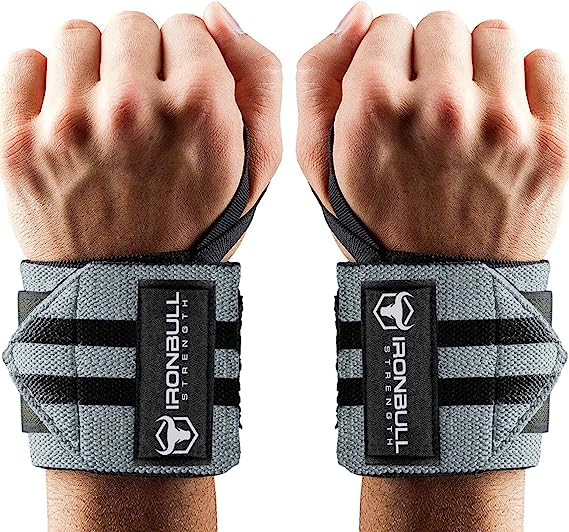 Wrist Wraps for Weightlifting (USPA, IPL, USAW & IWF Approved) - 18” Premium Quality Weight Lifting Wrist Support Straps for Bench Press, Overhead Press, Dips and Curls – Best Wristbands for Olympic Lifting Gym Workout, Cross-Training, Bodybuilding, Strength Training and Powerlifting