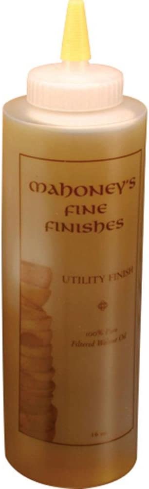 Ultimate Walnut Oil by Mahoney's Finishes: Food Safe Wood Finish for Satin Sheen/ Easy To Use, FastDrying Wood Protective Finish/ Salad Bowl, Cutting Board, Utility and Furniture Walnut Wood Protectant