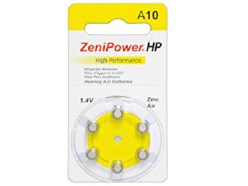 90 x Size 10 ZeniPower Hearing Aid Batteries