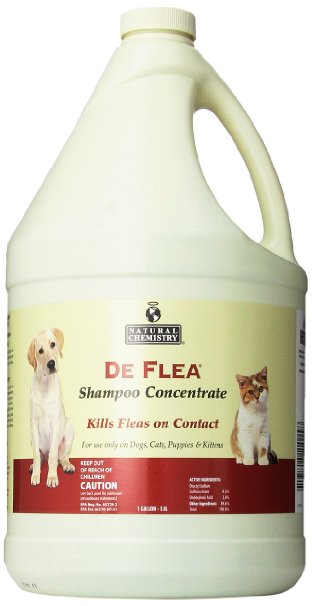 Natural Chemistry De Flea Concentrate Flea and Tick Shampoo, 1-Gallon