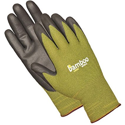 Bellingham C5371L Rayon Derived from Bamboo With Nitrile Palm Glove, Green, Large