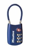 Master Lock 4688DBLU TSA Accepted Cable Luggage Lock Blue