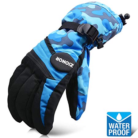 Zionor Lagopus SG3 Ski Snowboard Waterproof Winter Gloves for Adult Men and Women