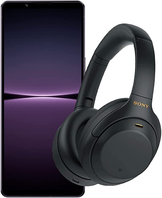 Sony Xperia 1 IV - 6.5 Inch 21:9 Wide 4K HDR OLED display - 120Hz Refresh rate - SIM Free - Dual SIM hybrid Smartphone   Free WH-1000XM4 Noise Cancelling Headphones - Purple