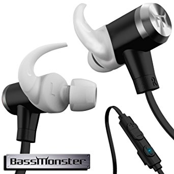 BassMonster RX290 Wireless Bluetooth Headphones - Polished Silver