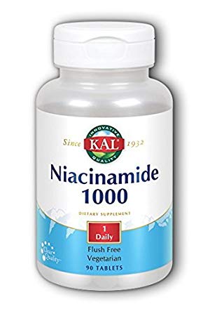 Kal 1000 Mg Niacinamide Tablets, 90 Count