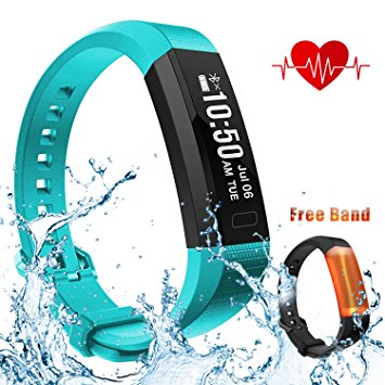 Fitness Tracker,Sunandy Smart Bracelet Heart Rate Monitor Activity Tracker Smartwatch Smart Fitness Band 0.87" OLED IP67 Waterproof Bluetooth Pedometer/Sleep Monitor/Remote Shoot/Calorie Counter with Calls/SMS Remind for IOS Android Smartphones