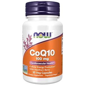 Now Foods CoQ10 100 Mg Cardiovascular Health Capsules - 30 Veg Capsules