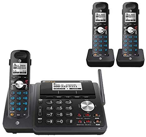 AT&T TL88102 2-line answering System with 2 Handsets (Black)