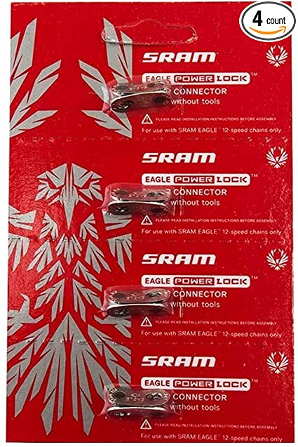 SRAM Eagle PowerLock Chain Connector 12-Speed Chain Link w Decal - Available in 2-Pack and 4-Pack