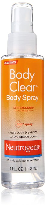 Neutrogena Body Clear Body Spray, 4 Ounce (Pack of 3)