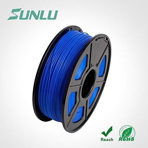 SUNLU 3D Printer Filament, PLA Plus Filament - 1.75 mm Blue 1kg Spool (2.2 lbs) - Dimensional Accuracy +/- 0.02mm - 100% Virgin Raw Material - PLA+ 1.75mm Blue