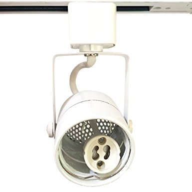 KING SHA White GU10 Line Voltage Track Lighting Head (BULB NOT INCLUDED)H type track system